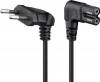 Goobay Euro male - IEC C7 female Cable 1m Black (97346)